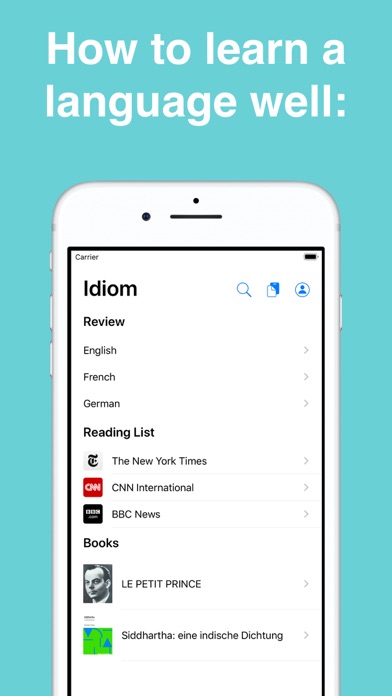 Idiom - Learn foreign language Screenshot