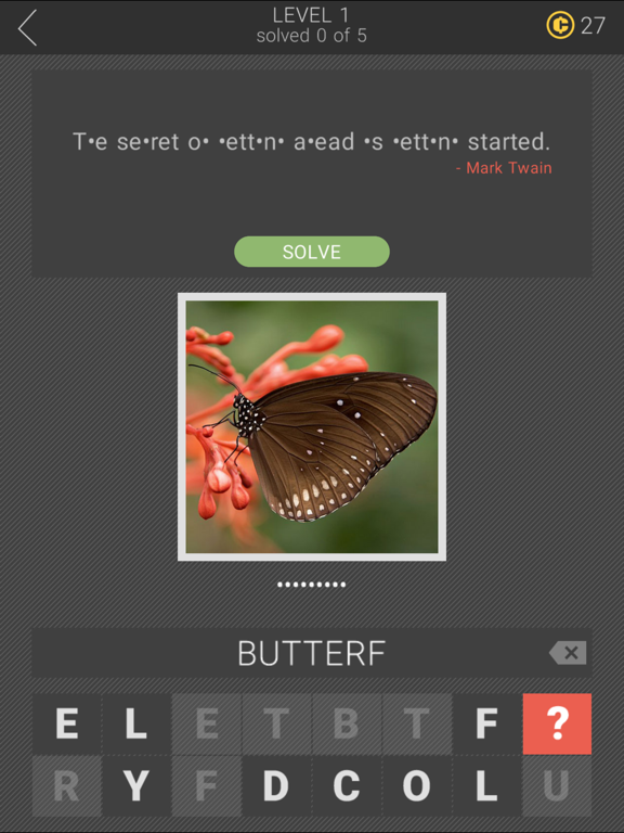 Hidden Letters iPad screenshot 5 - Games app
