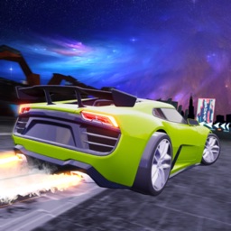 Neon Car Race Simulation Game