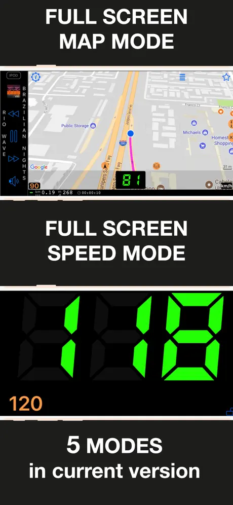 Speedometer 55 Start. GPS Box.
