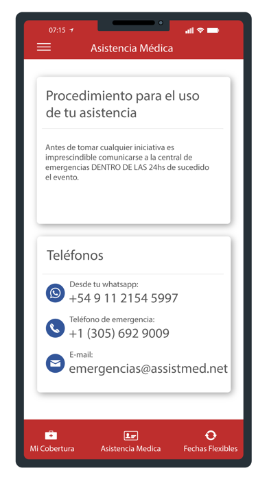 Safe Travel Assistance Screenshot