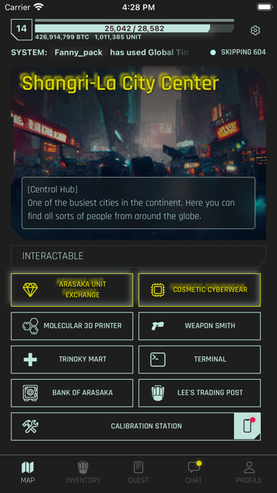 CyberCode Online | Text MMO Screenshot