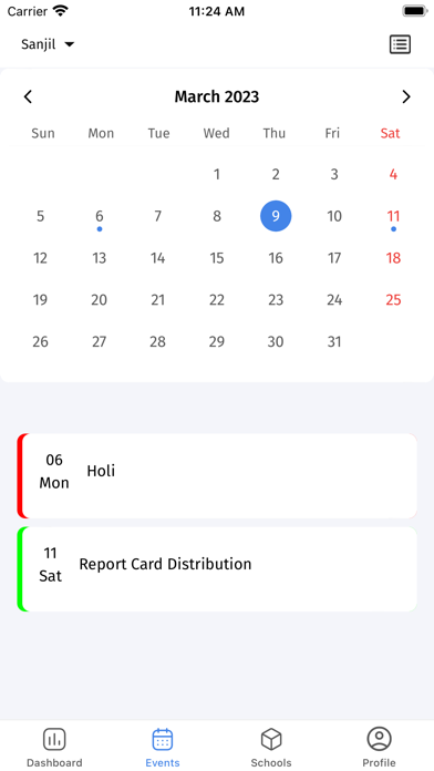Veda Monitoring App Screenshot