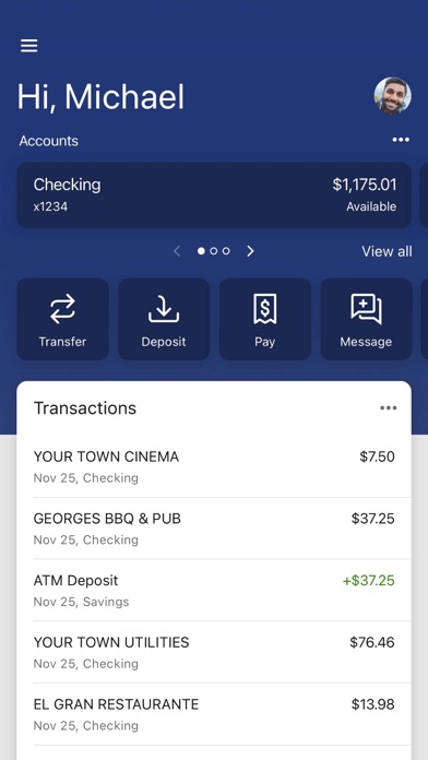 BGV Banking Screenshot