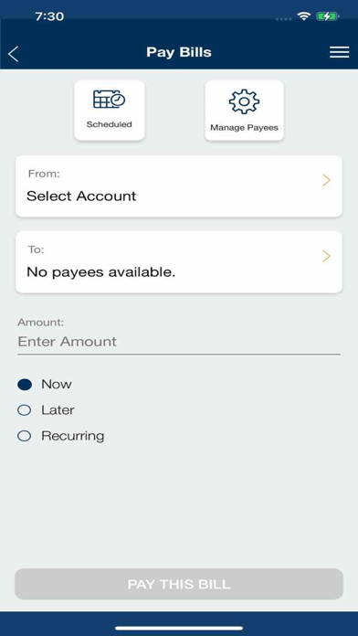 WestobaGO Mobile Banking App Screenshot