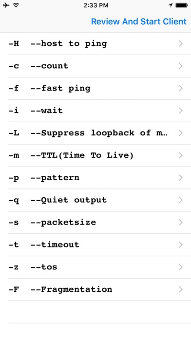 iPing - Packet Generator Screenshot