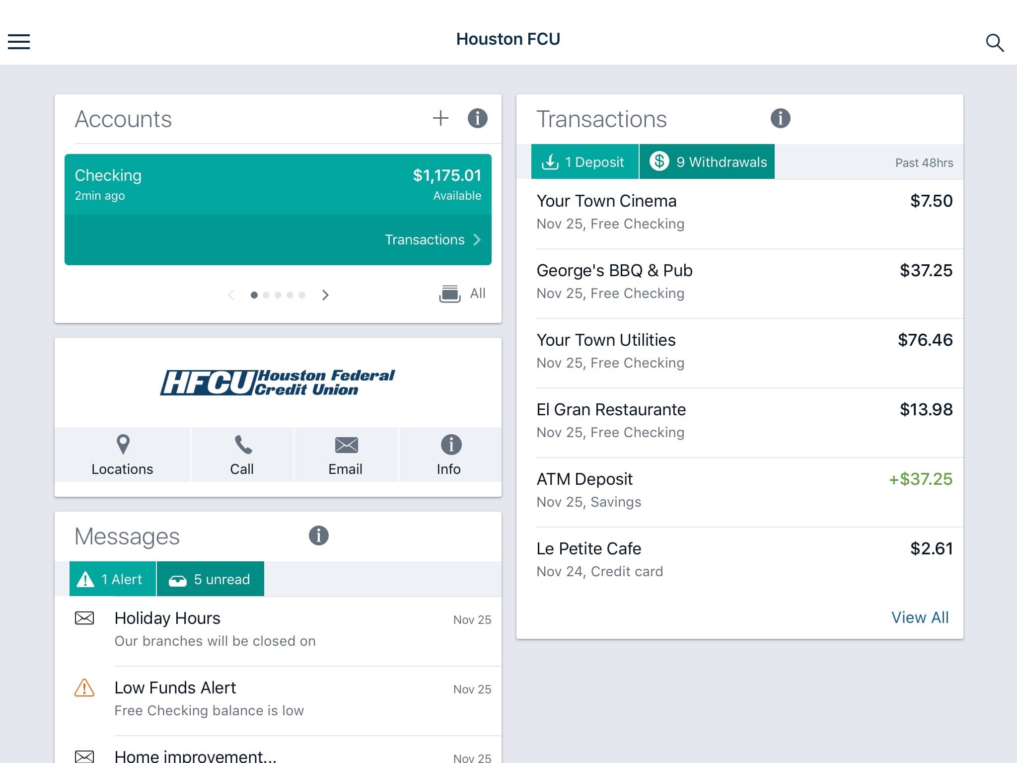 Houston FCU screenshot 2