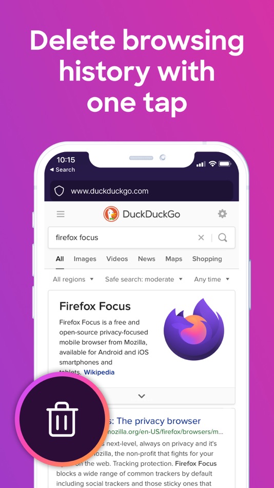 #2. Firefox Focus: Privacy browser (iOS) โดย: Mozilla
