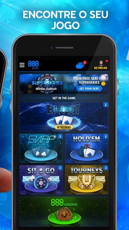 888 poker: Jogos de Poker