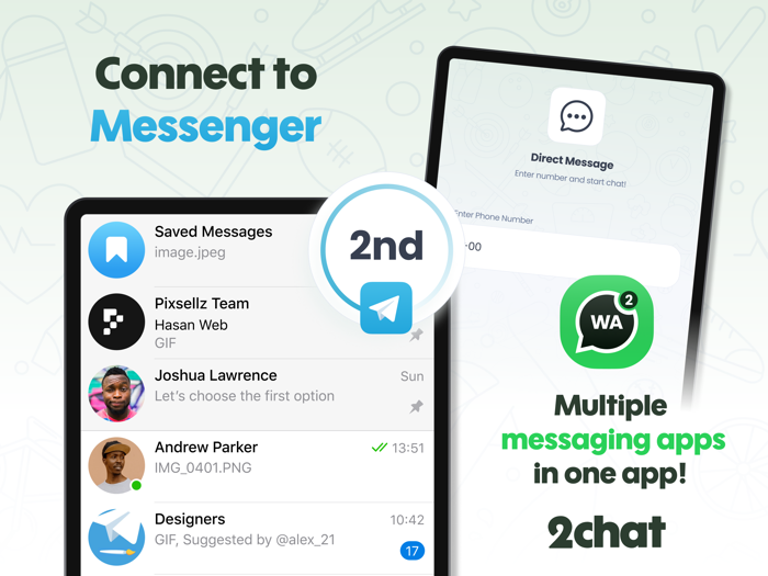 Dual Messenger Web for WA