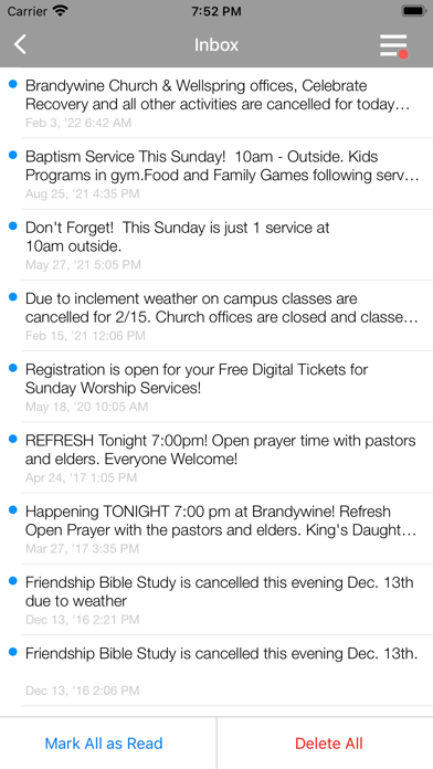 Brandywine Community Church Screenshot