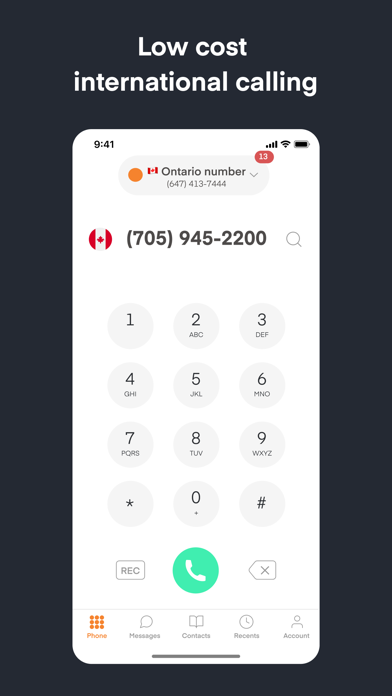 Phoner: Second Phone Number Screenshot