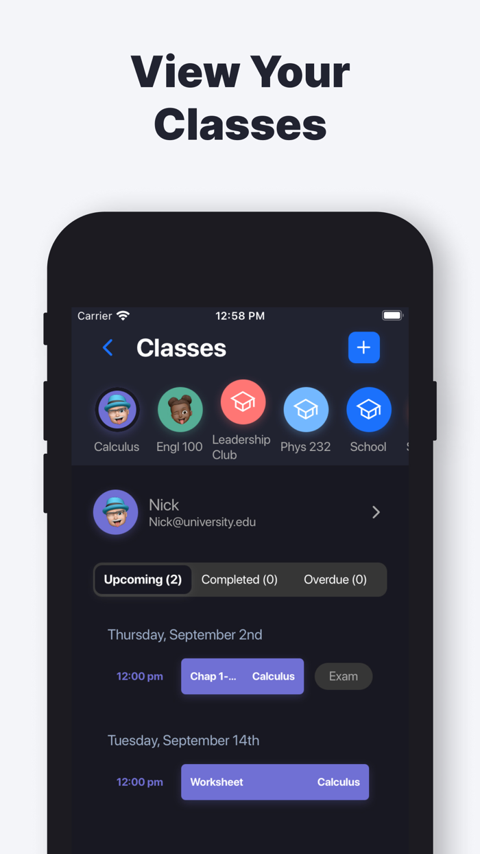 Homework Tracker by Backpack