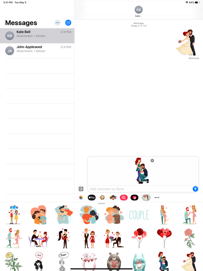 I Love You More Stickers