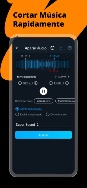 Editor de Áudio, Cortar Música na App Store
