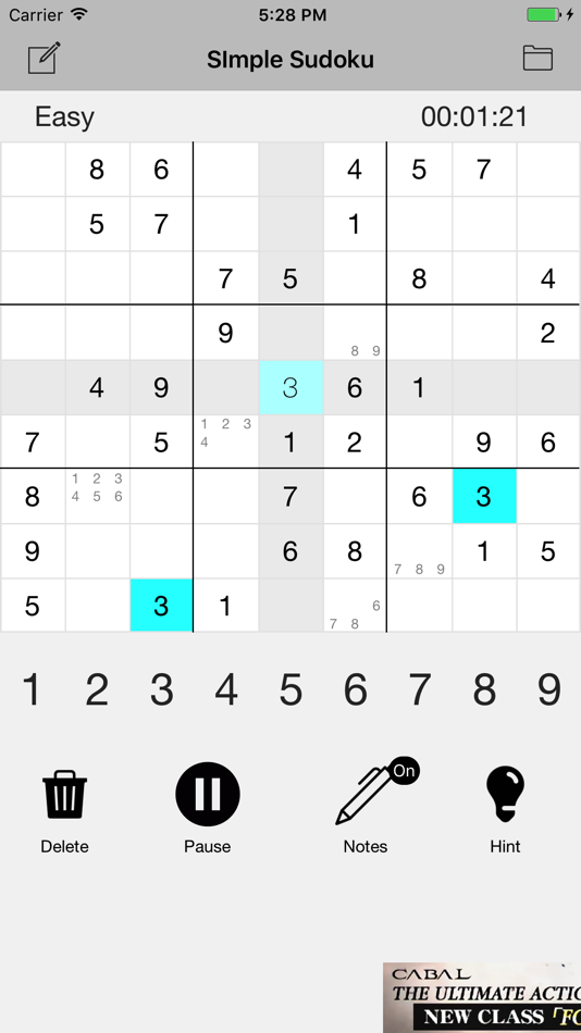 #1. Sudoku - Classic Logic Puzzle (iOS) 来自: SikYi Chan