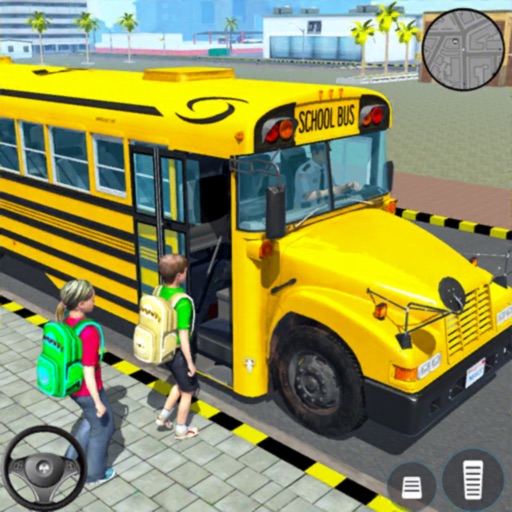 Город Школа Автобус Водитель