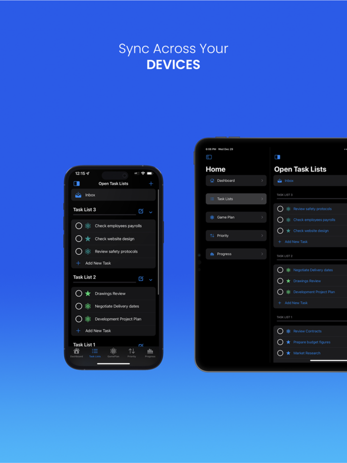 Task Manager and To do GamePlan