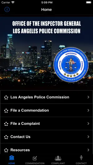 OIG City of Los Angeles screenshot 2