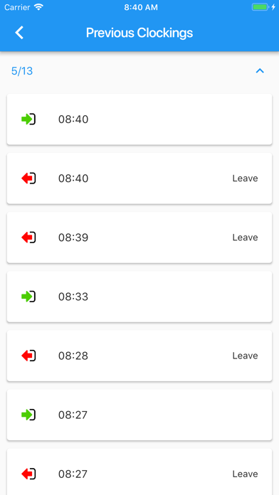 eAttend screenshot