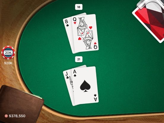 Blackjack iPad app afbeelding 2