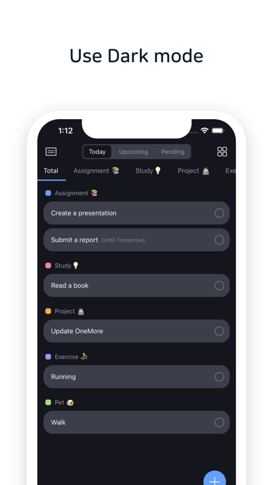 OneMore - Todo list Tasks Goal Screenshot