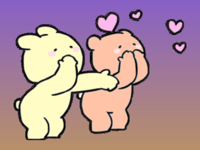 Bear and Rabbit 2 Stickers pack