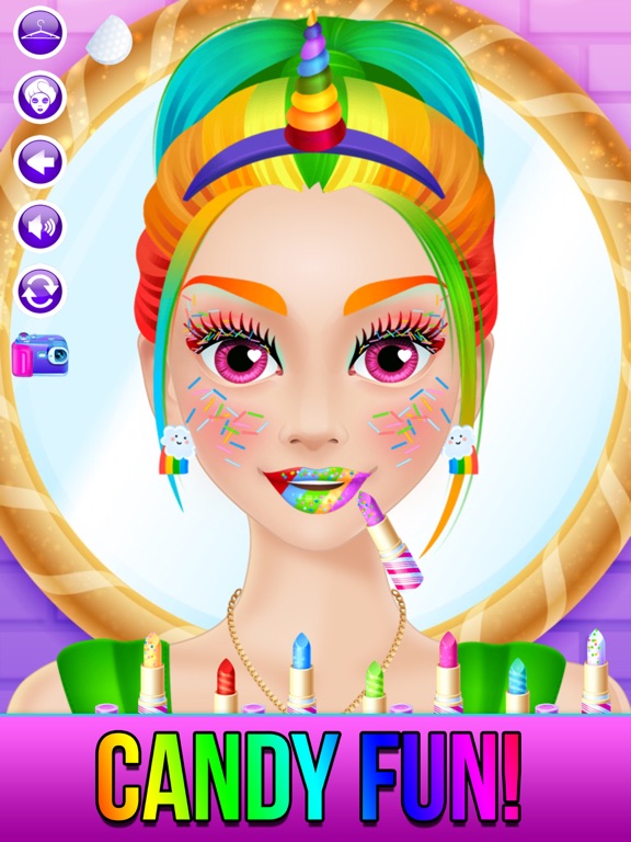 Screenshot #6 pour Rainbow Unicorn Candy Salon