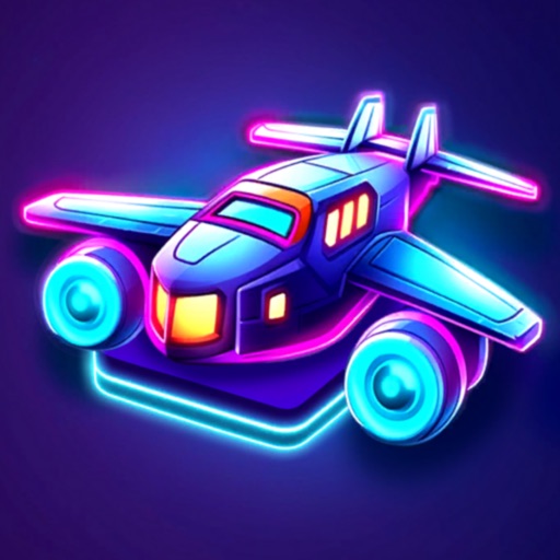 Merge Planes Neon Game icon