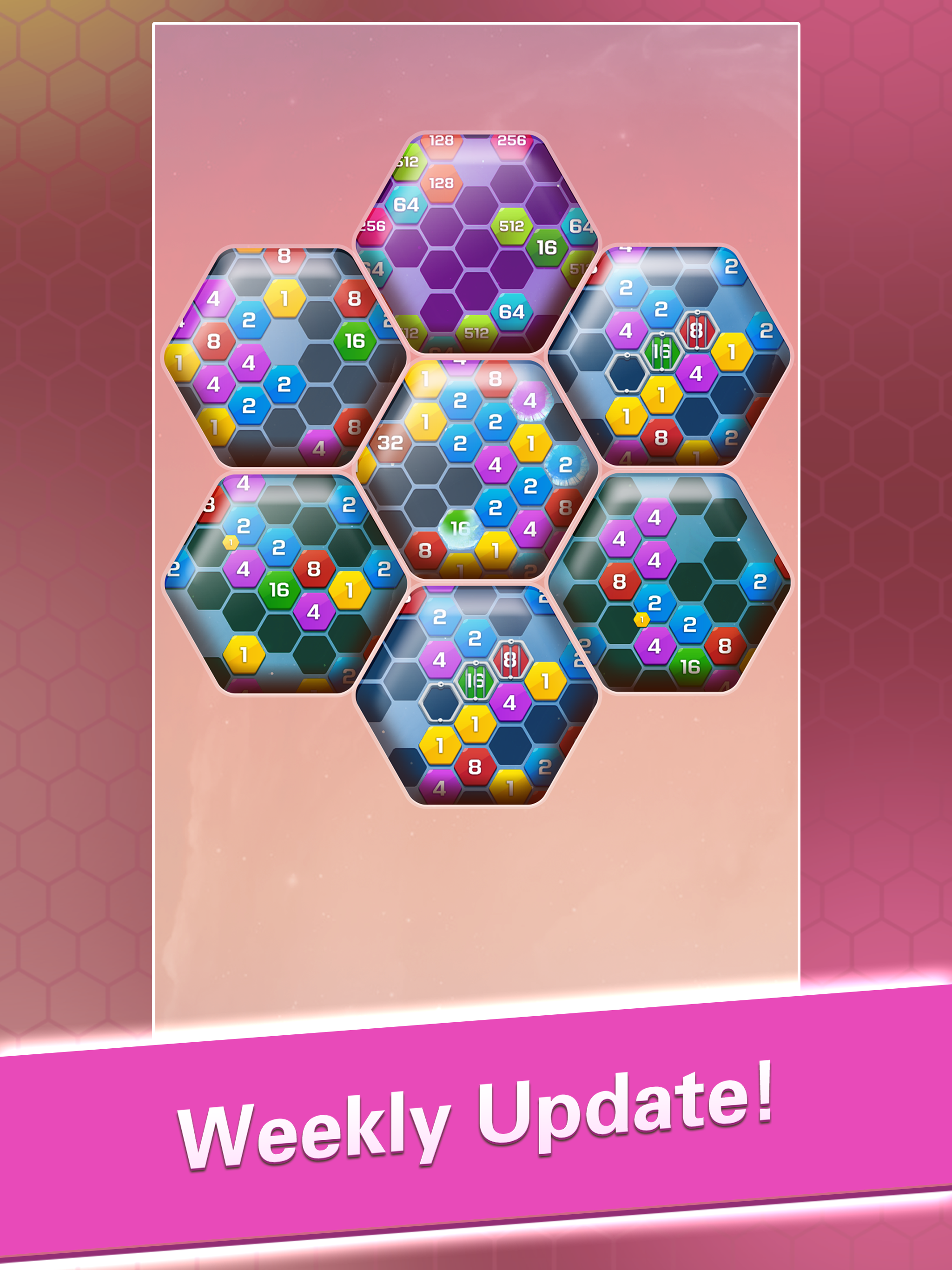 2048 Hexa Puzzle - Merge Block