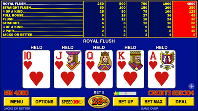 Video Poker ™ - Classic Games Screenshot