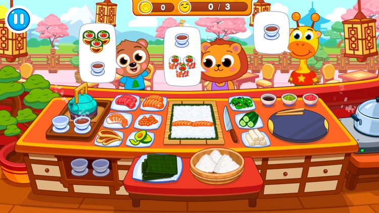 Cooking sushi: restaurant game