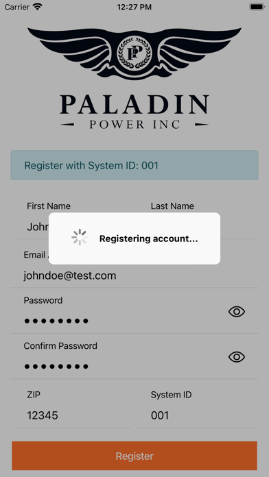 Paladin Power, Inc Screenshot