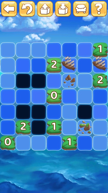 Islands and Ships logic puzzle screenshot-6