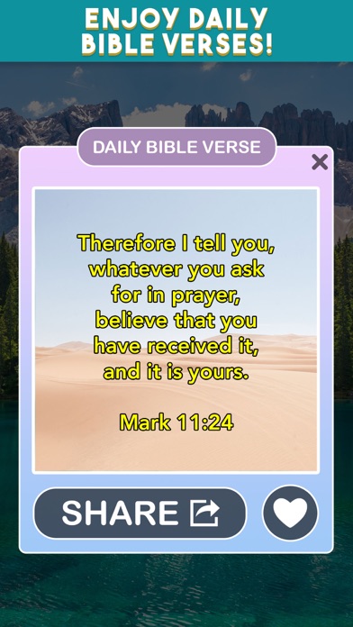 Biblescapes: Bible Word Puzzle Screenshot