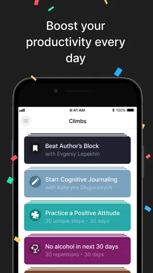 Timestripe: goal manager screenshot 3