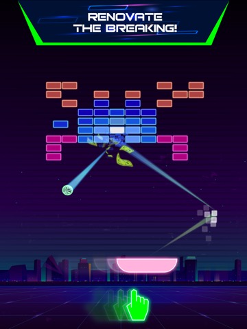 Neon brick breakerのおすすめ画像1