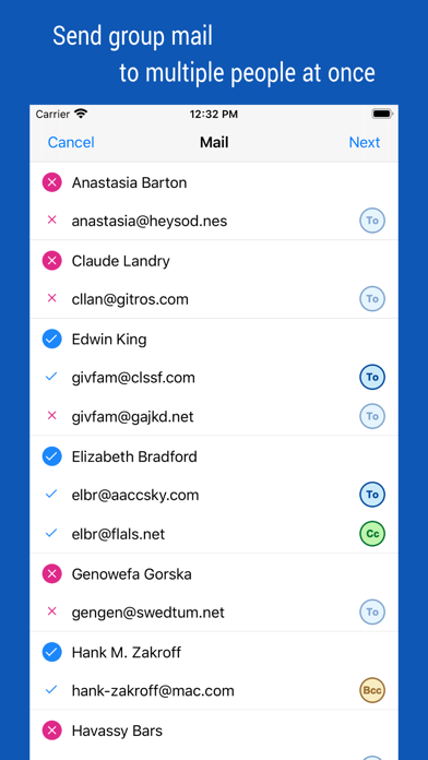 iContacts: Contact Group Tool Screenshot