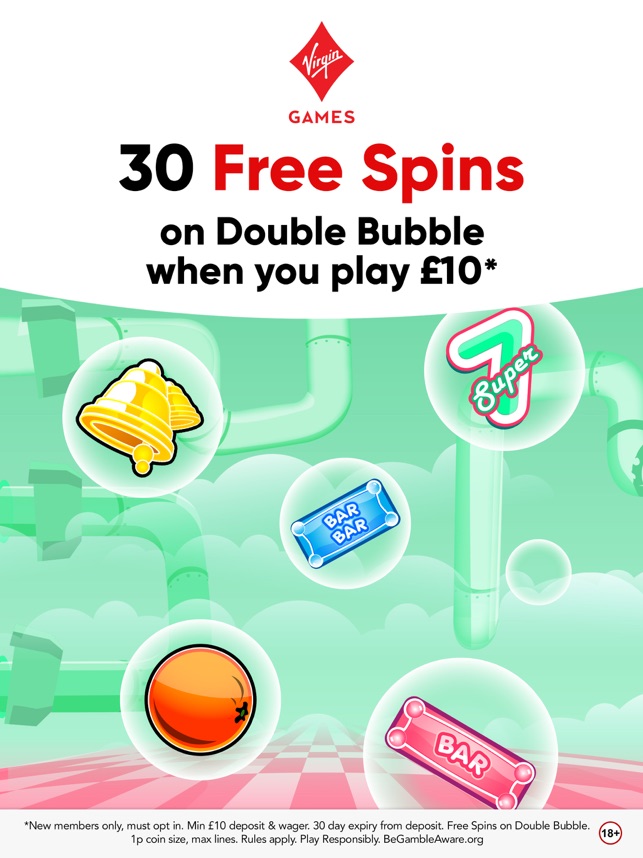 virgin games double bubble