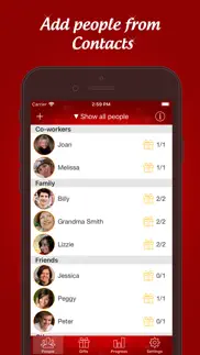 the christmas gift list iphone screenshot 1