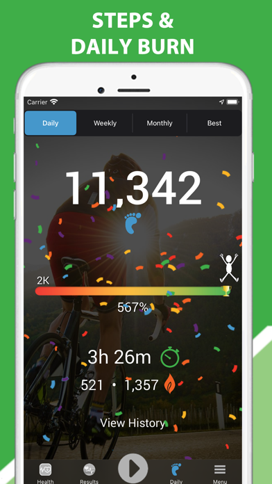 iCardio Workout Tracker Screenshot