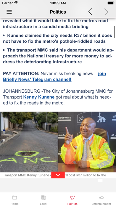 South Africa News + Screenshot
