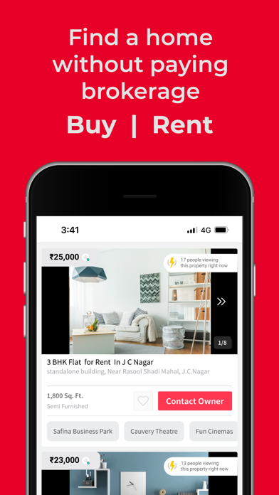 Screenshot #1 pour NoBroker Rent, Buy, Sell Flats