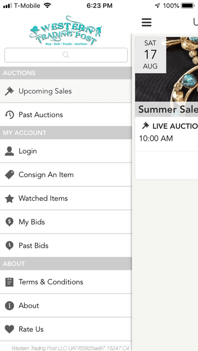Western Trading Post Auction Screenshot