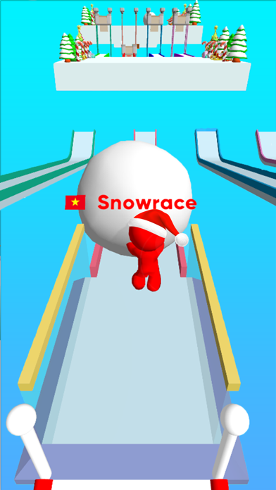 Xmas Snow Race: 3D Racing Screenshot