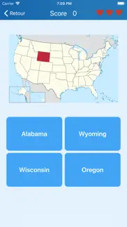 etats des usa - quiz iPhone Captures Décran 1