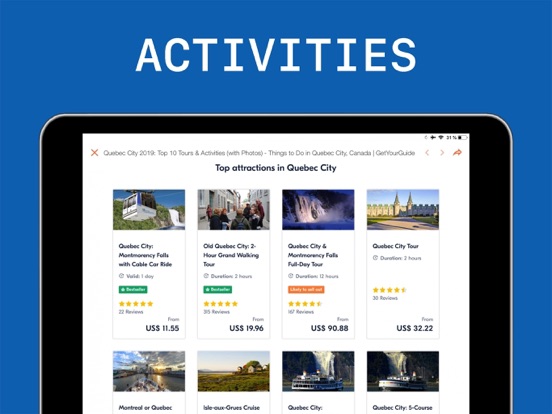 Quebec City Travel Guide iPad screenshot 6 - Travel app