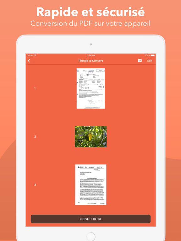 Screenshot #6 pour Convertisseur Photos en PDF