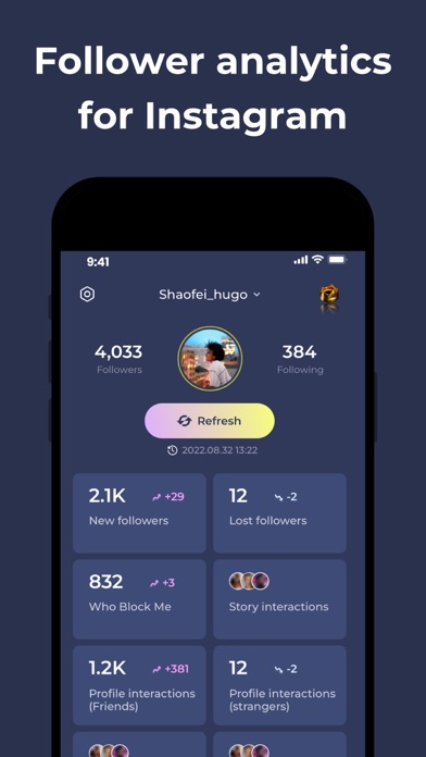 Unfollowers Tracker Instagram Screenshot