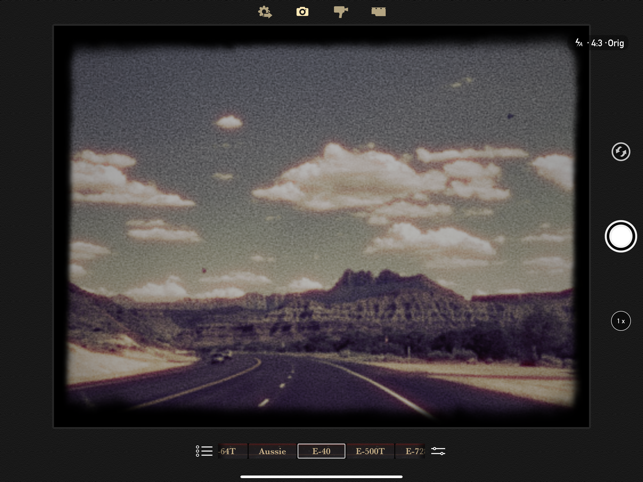 Captura de pantalla de la càmera vintage de 8 mm